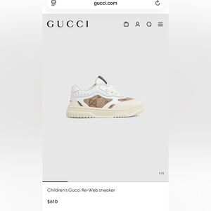 Children's Gucci Re-Web sneaker 25 EU